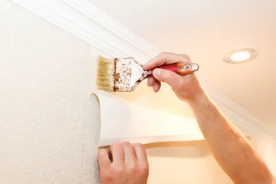 Pose de papier peint à Loubaresse — revêtements muraux et toiles de verre